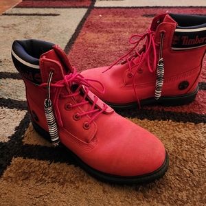 Timberland red boots